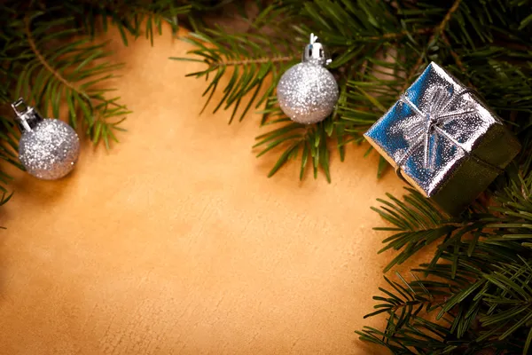 Closeup detalhe quadro de Natal — Fotografia de Stock