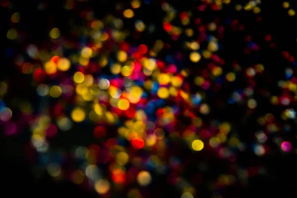 Glittering Shine Bulbs Lights Background Abstract Blurred Blue Silver Glittering — Stock Photo, Image