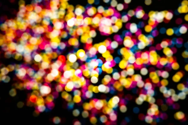 Glittering Shine Bulbs Lights Background Abstract Blurred Blue Silver Glittering — Stock Photo, Image