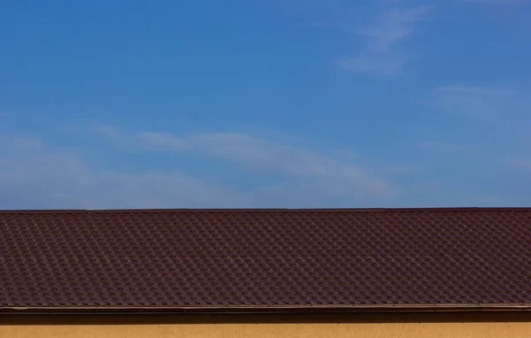 Dachbleche Moderne Arten Von Dachmaterialien — Stockfoto
