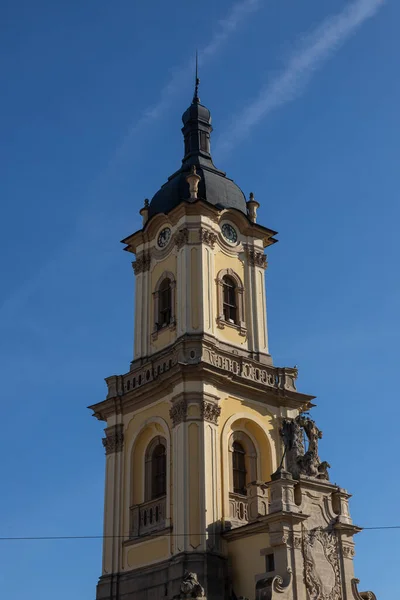 Hermoso Antiguo Ayuntamiento Buchach Obra Conjunta Del Arquitecto Bernard Meretyn —  Fotos de Stock