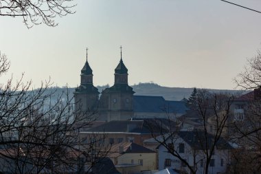 Zbarazh, Ukrayna 'daki Bernardine Manastırı' nın Aziz Anthony Kilisesi. .