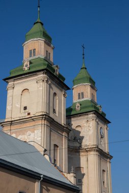 Zbarazh, Ukrayna 'daki Bernardine Manastırı' nın Aziz Anthony Kilisesi. .