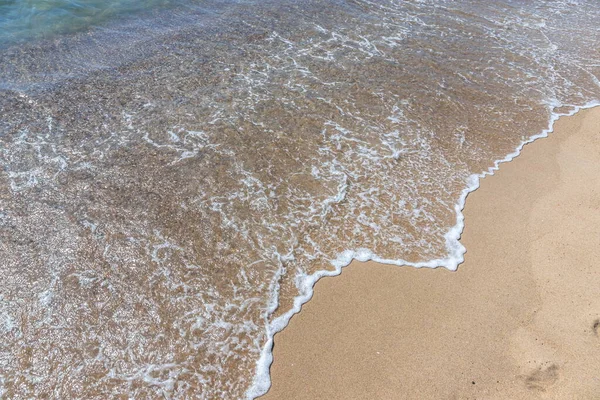 Abstraktní Písek Pláže Měkké Vlny Pozadí — Stock fotografie