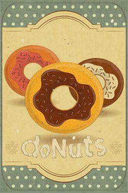 Donuts retro kartı