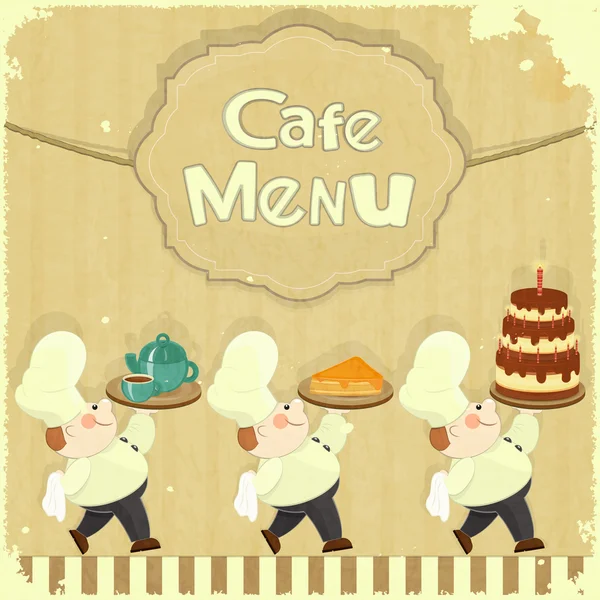 Carte Menu Café — Image vectorielle