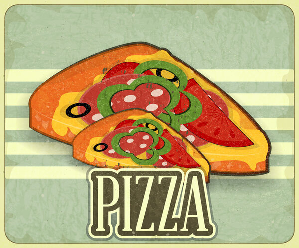Retro Cover for Pizza Menu