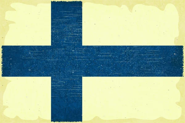 Finnische Flagge — Stockvektor