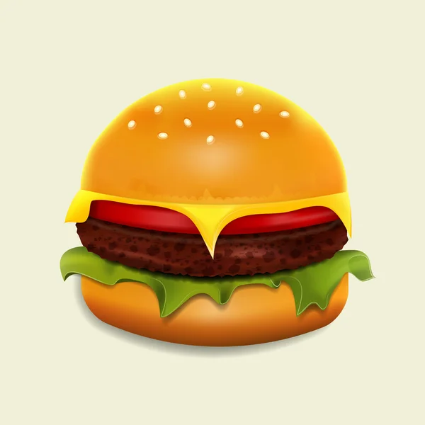 Hamburger — Stok Vektör