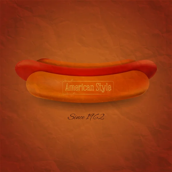 Capa Grunge para Hot Dogs Menu — Vetor de Stock