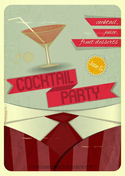 Cocktail Party — Stock Vector