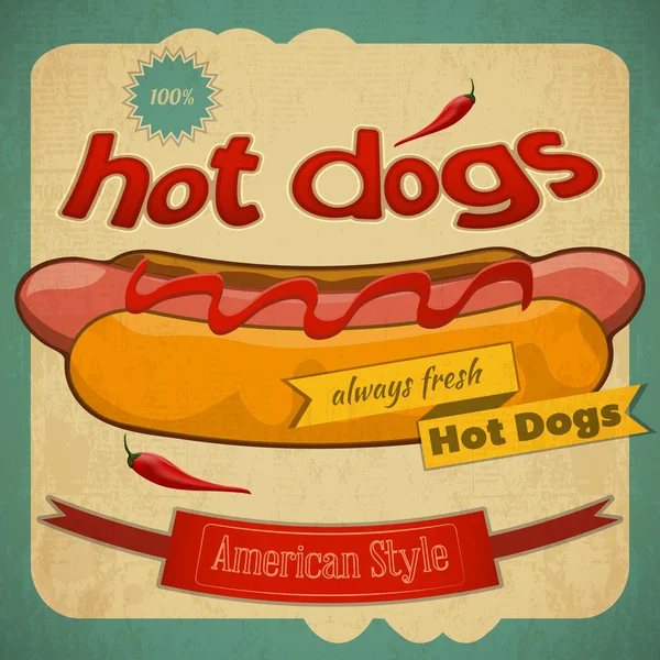 Hot Dogs — Stock Vector