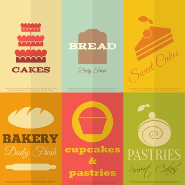 Retro ekmek etiketleri
