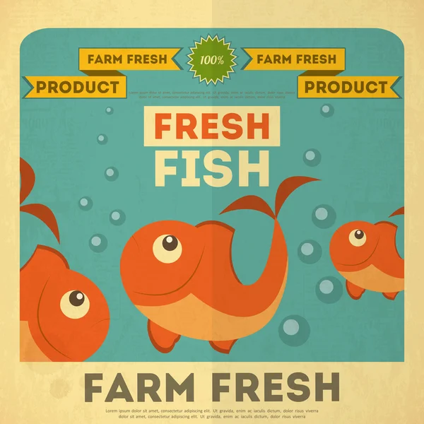 Fresh Fish — Stock Vector