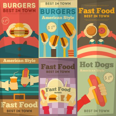 Fast food poster koleksiyonu