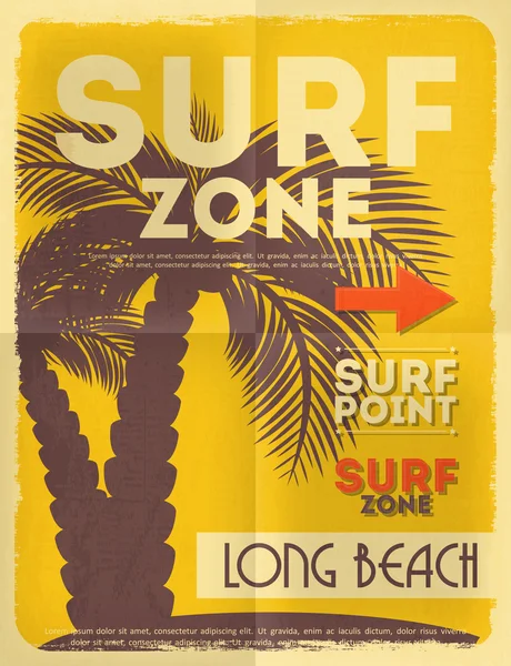 Cartaz de surf — Vetor de Stock