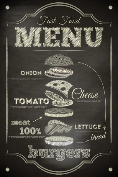 汉堡菜单 — 图库矢量图片