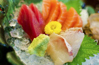 somon, ton balığı, Japon yemekleri sashimi kümesi