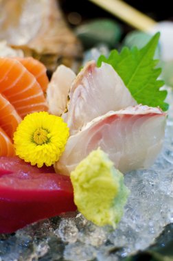 somon, ton balığı, Japon yemekleri sashimi kümesi