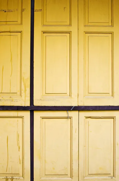 Vintage yellow windows background — Stock Photo, Image