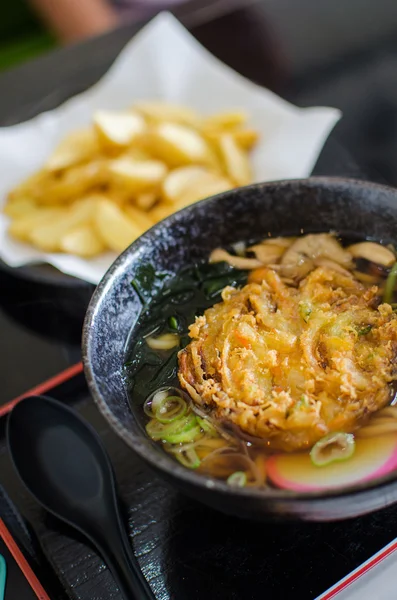 Japon tarzı noodle ramen seti — Stok fotoğraf