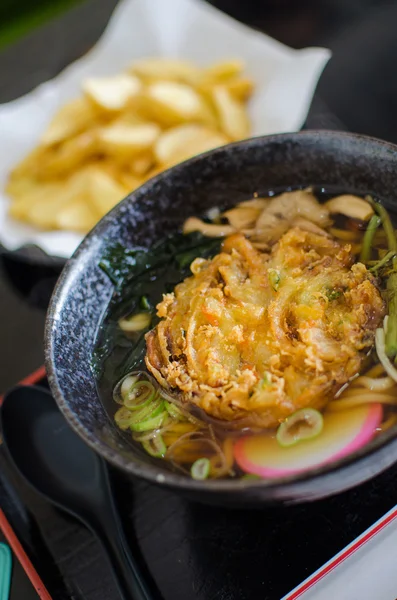 Japon tarzı noodle ramen seti — Stok fotoğraf