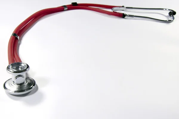 Stetoskop a bílé pozadí — Stock fotografie