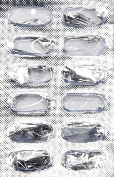 Embalaje farmacéutico comprimido vacío — Foto de Stock