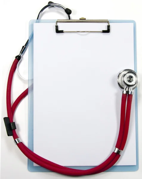 Stethoscope and prescription — Stock Photo, Image