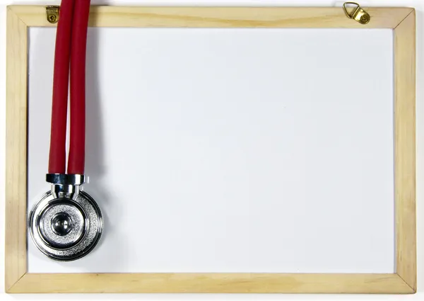 Steteskop ve yazı tahtası — Stok fotoğraf