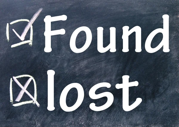 Lost and found choice — Stock Photo, Image