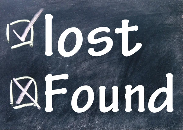 Lost and found choice — Stock Photo, Image