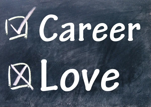 Career and love choice — Stock Photo, Image