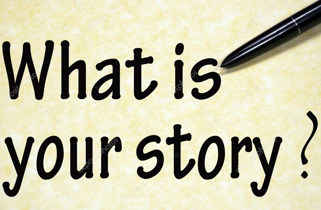 what is your story title written with pen on paper