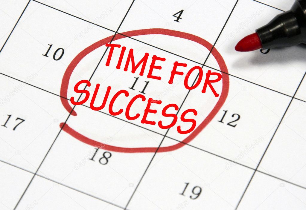 time for success sign