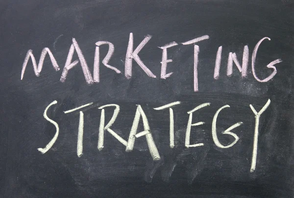 Título de estrategia de marketing —  Fotos de Stock