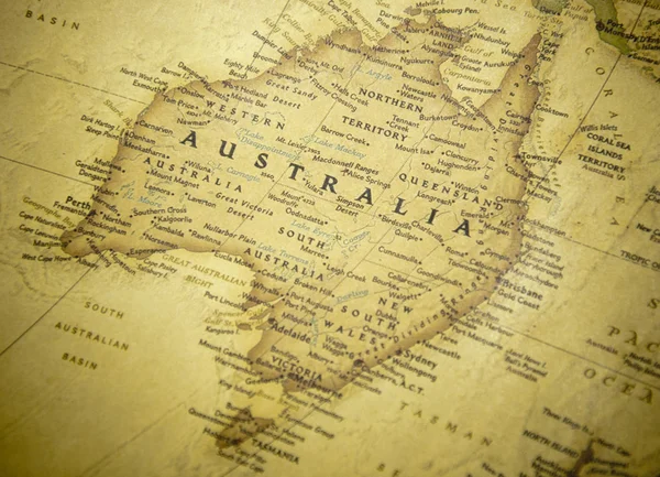 Australien Karta — Stockfoto