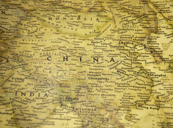 China Mapa — Fotografia de Stock