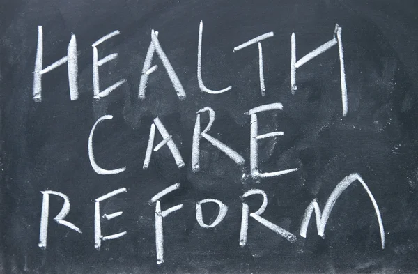 Zeichen für Gesundheitsreform — Stockfoto