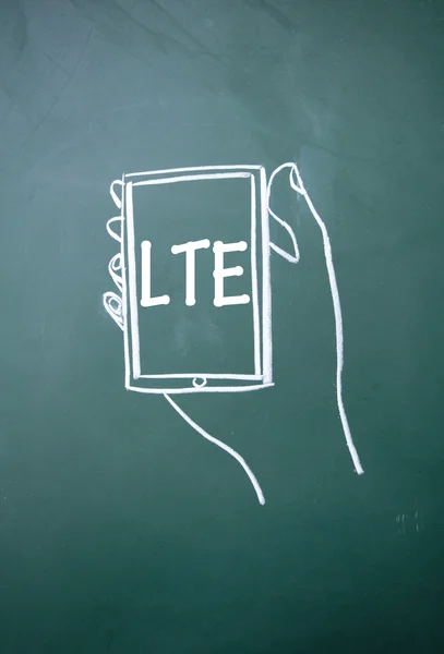 LTE kommunikation teknik tecken — Stockfoto