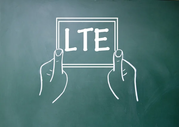Panneau de technologie de communication LTE — Photo