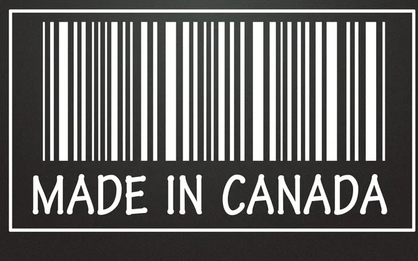 Feito na etiqueta do Canadá — Fotografia de Stock