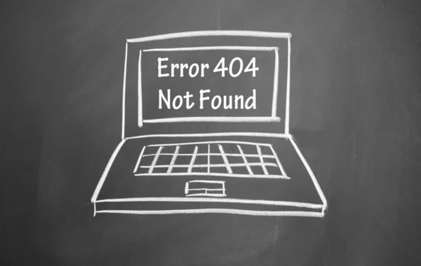 Ошибка 404 не найдена — стоковое фото