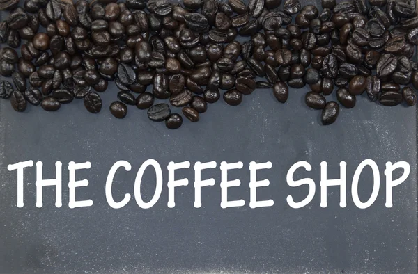 The coffee shop sign — Stock Photo, Image