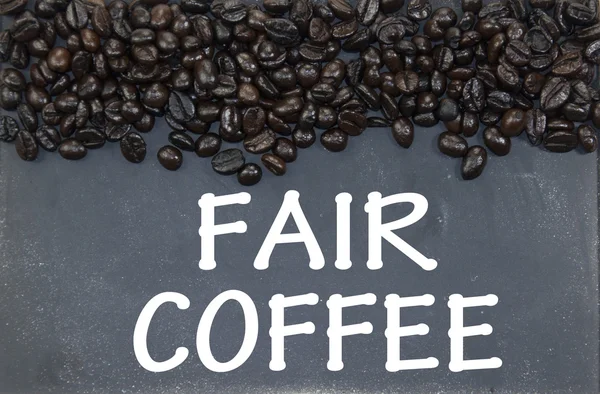 Fair coffee sign — Stock Photo, Image