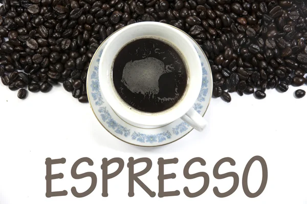 Espresso znamení — Stock fotografie