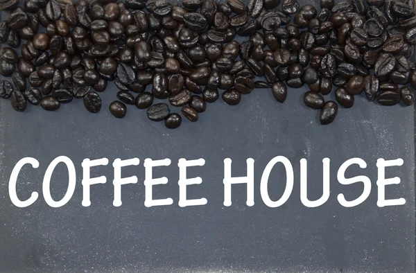 Kawa dom znak — Zdjęcie stockowe