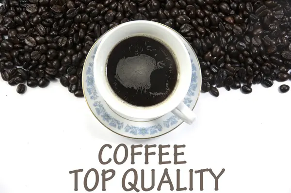 Kaffee Top-Qualität Zeichen — Stockfoto