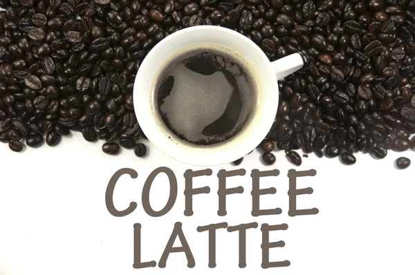 Café latte signo — Foto de Stock