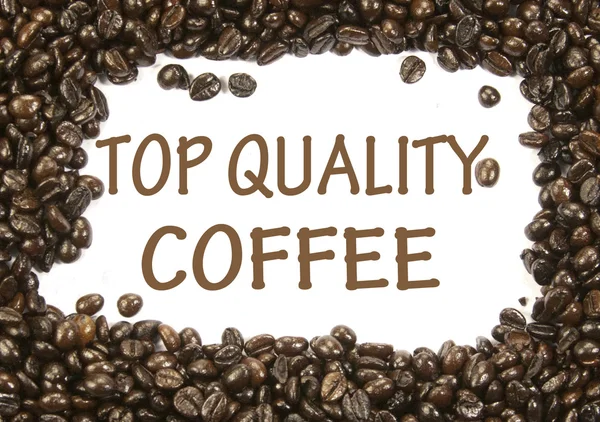 Coffee top quality sign — Stock Photo, Image